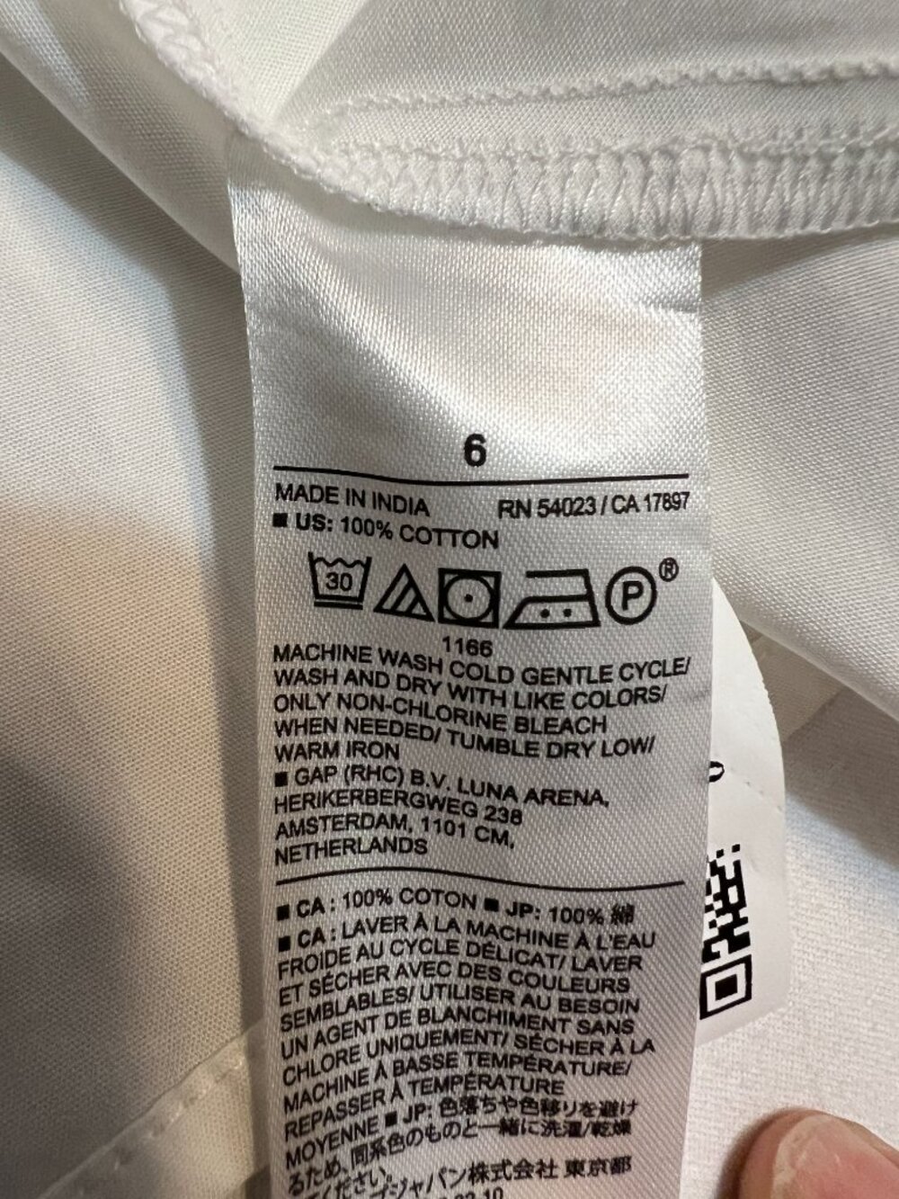 NWT Banana Republic White Cotton Shirt Dress Womens Size 6 Button Front Midi - Picture 7 of 11